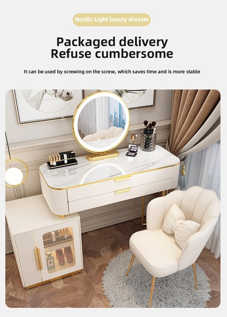 White Dressing Table Living Room Organizer Mobile Nordic Luxury Tables  Multifunction Corner Meuble De Chambre Furnitures W - Dressers - AliExpress