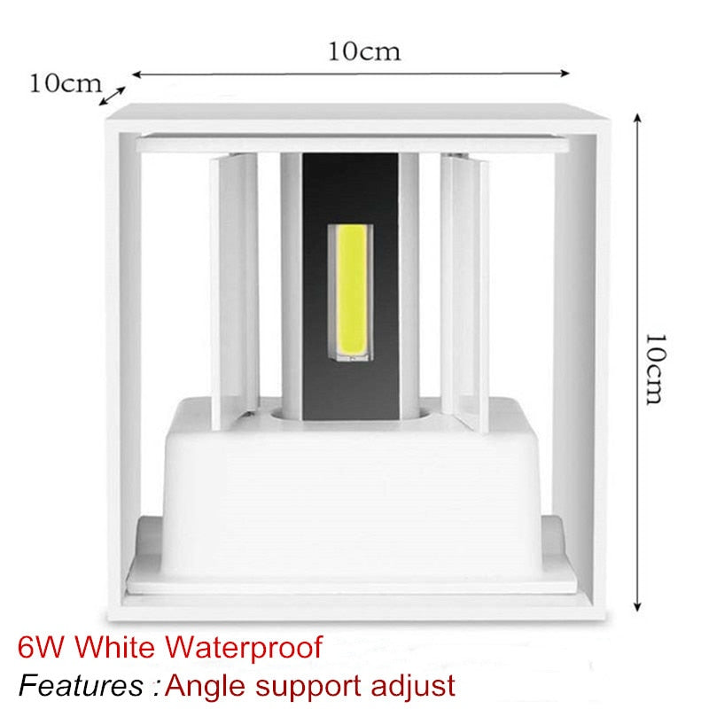 Lámparas de pared Luces de pared al aire libre interiores LED montadas en superficie impermeables