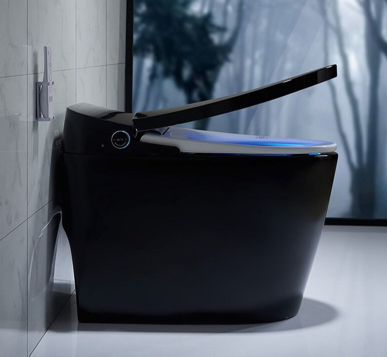 Bathroom Toilet S-trap Intelligent WC Elongated Remote Controlled Smart Toilette Bidet