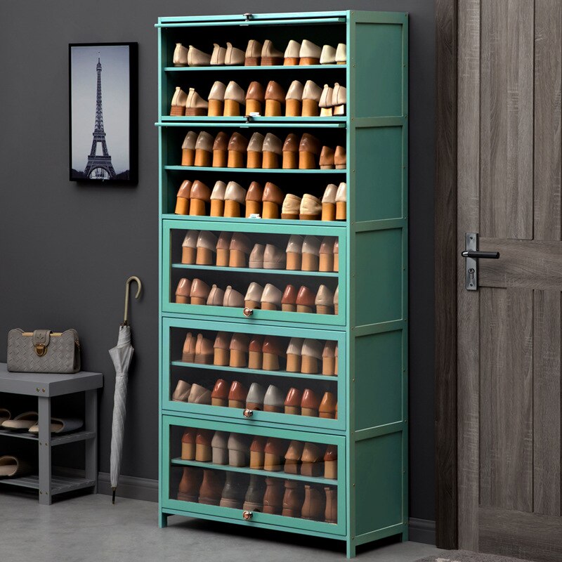 Armoires à chaussures HD, étagère de rangement transparente pour chaussures, présentoir anti-poussière, organisateur de meubles Schuhschränke