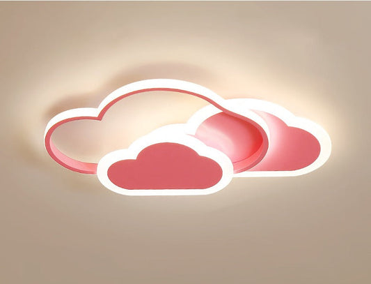 Children's Room Lighting Modern Led Nordic Cloud Heart Remote Control Interior Ceiling Lights