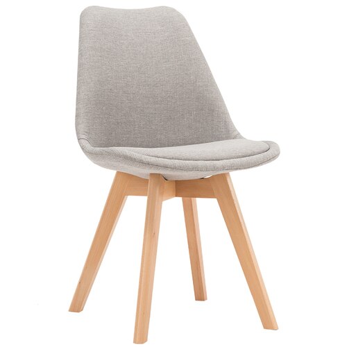 Round Chair Home Modern Simple Casual Plastic Solid Wood Round Chairs