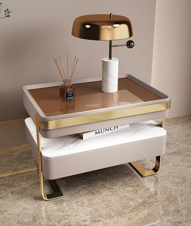 Bedside Cabinet Bedroom Nachttisch Luxury Italian Home Creative Bedside Nightstands