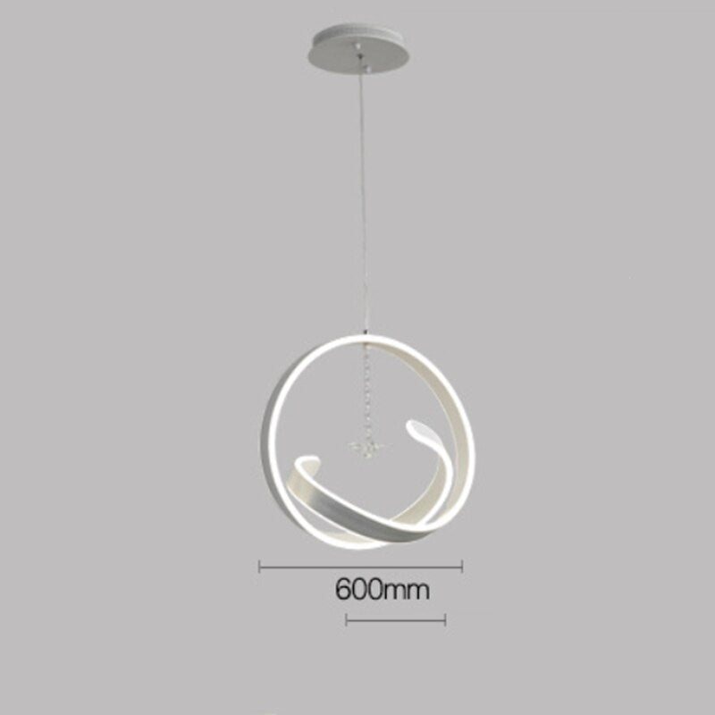 Pendant Light LED White Hanging Fixture Bird Modern Round Pendant Lights