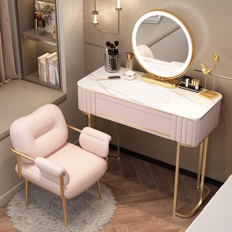 Bedroom Vanities Nordic Small Schminktisch Set Solid Wood Dressing Table Set