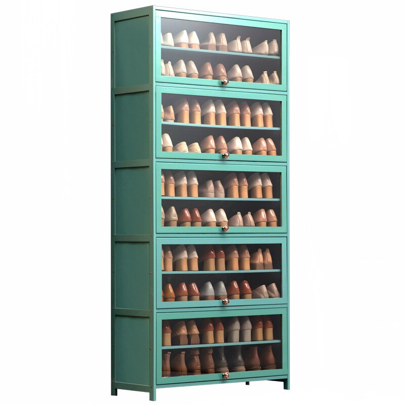 Zapateros HD transparente estante de almacenamiento de zapatos vitrina a prueba de polvo organizador de zapatos Schuhschränke muebles
