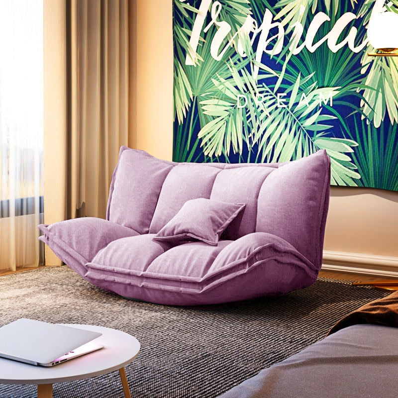 Sofá moderno estilo japonés, silla perezosa y cojines para sofá, sofá doble ajustable
