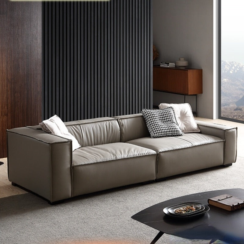 Sofa Nordic Bean Curd Leather Sofa Modern Sofas for Small Homes