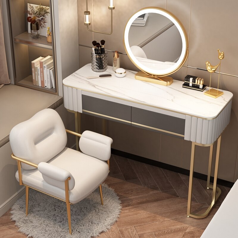 Bedroom Vanities Nordic Small Schminktisch Set Solid Wood Dressing Table Set