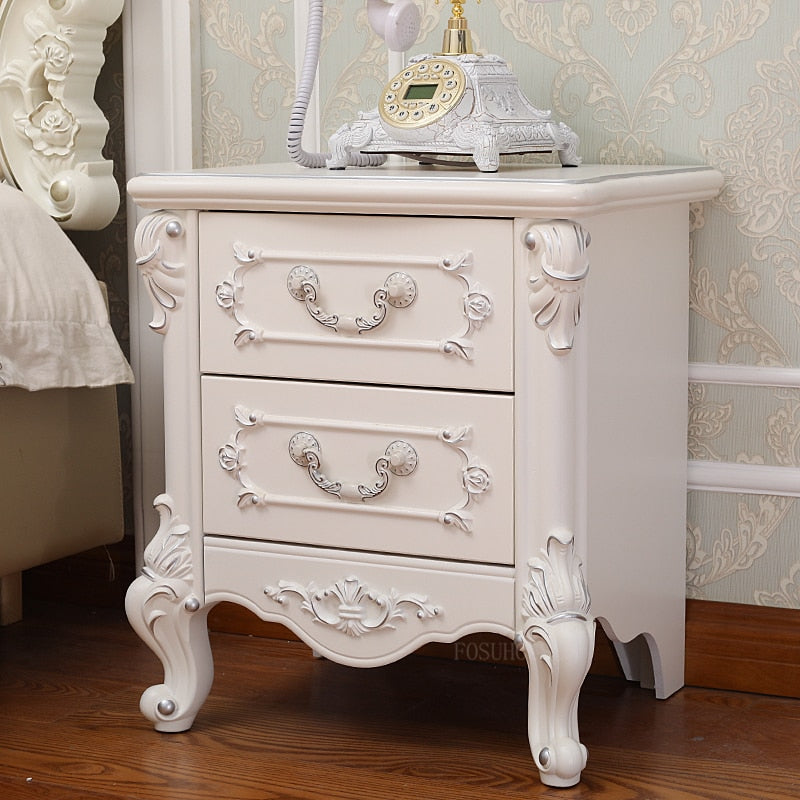 Bedside Cabinet Bedroom Nightstand Wood Storage Cabinet Nachttisch