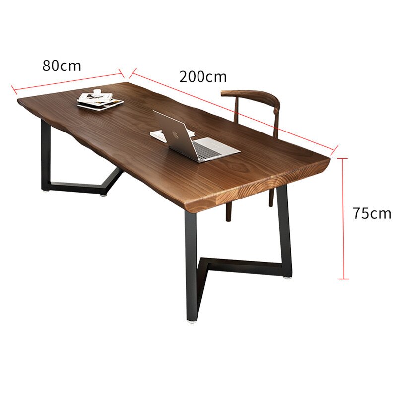 Table American Wood Sets Home Computer Desk Chair Office Furniture