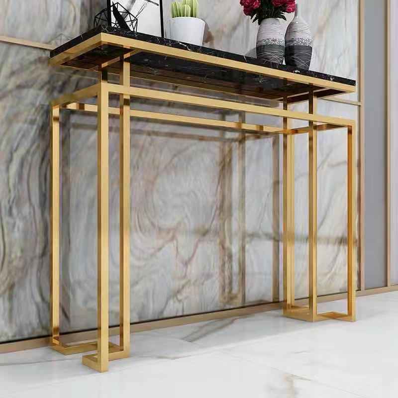 Modern Console Marbre Living Room Tables Iron Couchtisch Furniture Konsole