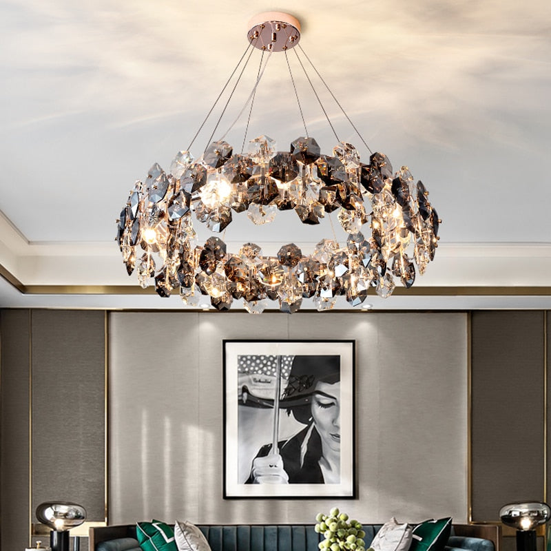 Chandeliers Light Post-Modern Crystal Dining Room Lamp 