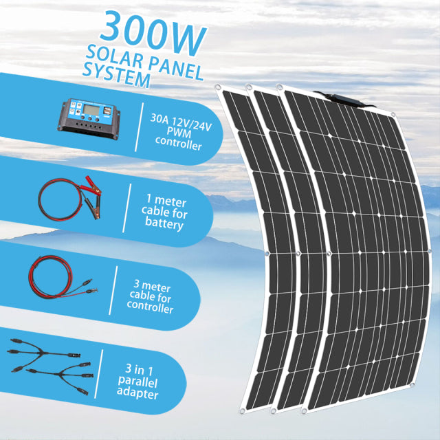 Solar Panels Flexible PET Photatic Monocrystalline Cell Battery Charger Home Solar Panel Sonnenkollektor