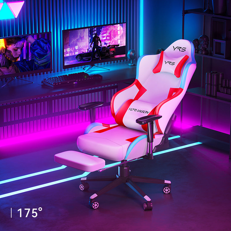 Chaises de jeu maison chaise ergonomique de joueur d'ordinateur en cuir d'unité centrale