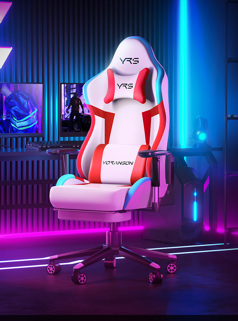 Chaises de jeu maison chaise ergonomique de joueur d'ordinateur en cuir d'unité centrale